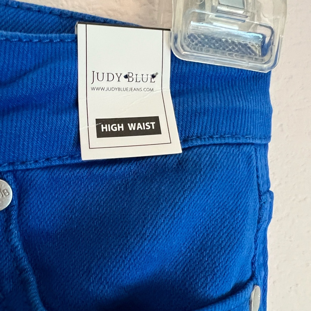 NWT Judy Blue Women’s Tummy Control Cobalt Blue Stretchy Skinny Jeans SZ 1/25 - Picture 4 of 15
